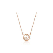 CLUE - Round Freezing Cubic Silver Necklace - CLUE - Jewelry - Harumio