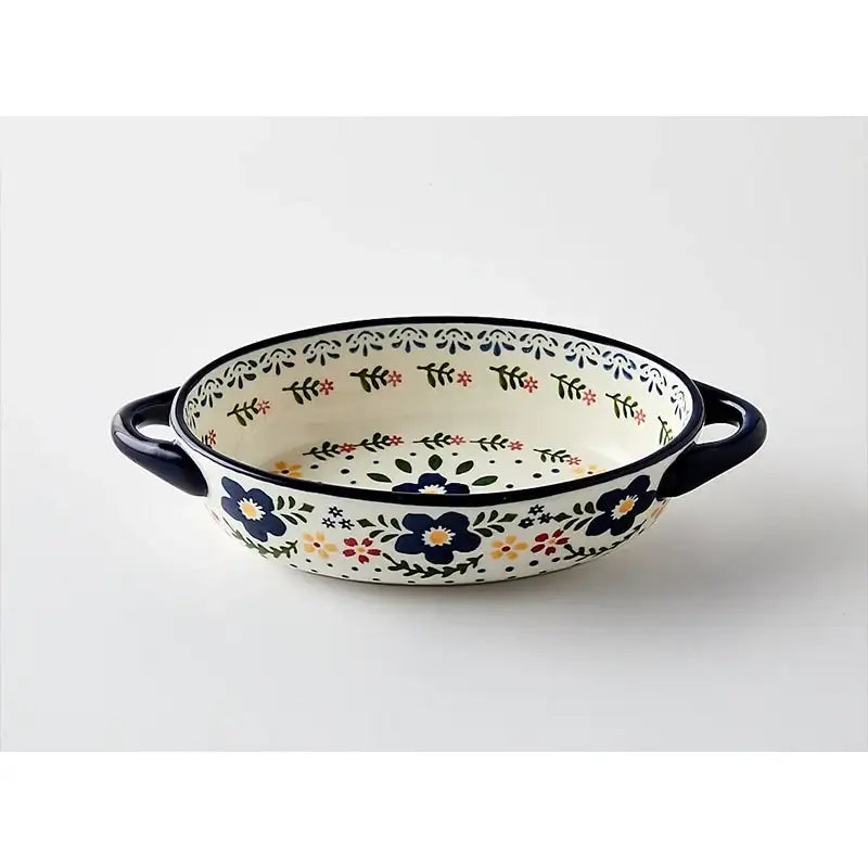 Korean Fatima - Multi-purpose Oval Bowl With Two Handle - Modern House - Home & Living - Harumio