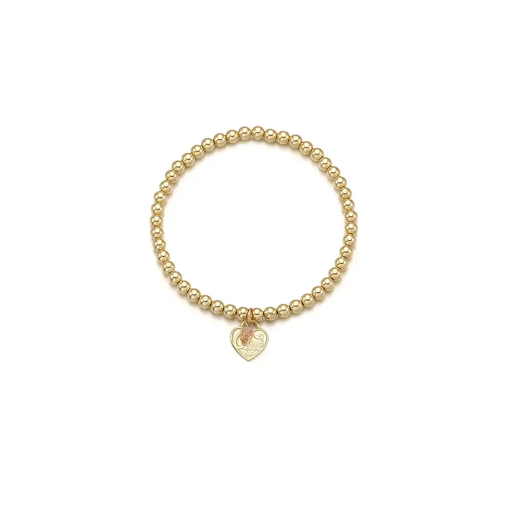 CLUE - 14K Gold Filled Eternal Tourmaline Stone Heart Bracelet - CLUE - Jewelry - Harumio