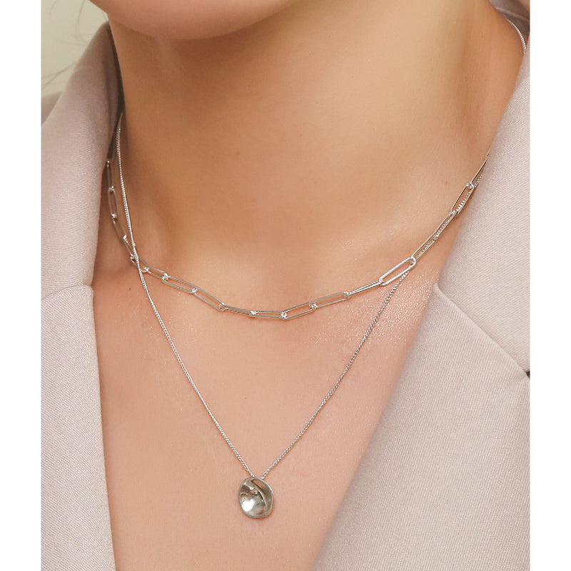 CLUE - Layered Round Chain Necklace Set