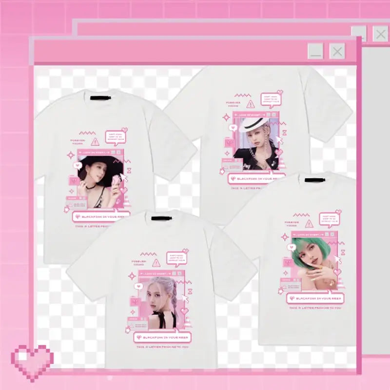 BlackPink - 6th Anniversary - T-Shirts - BlackPink - Fashion - Harumio