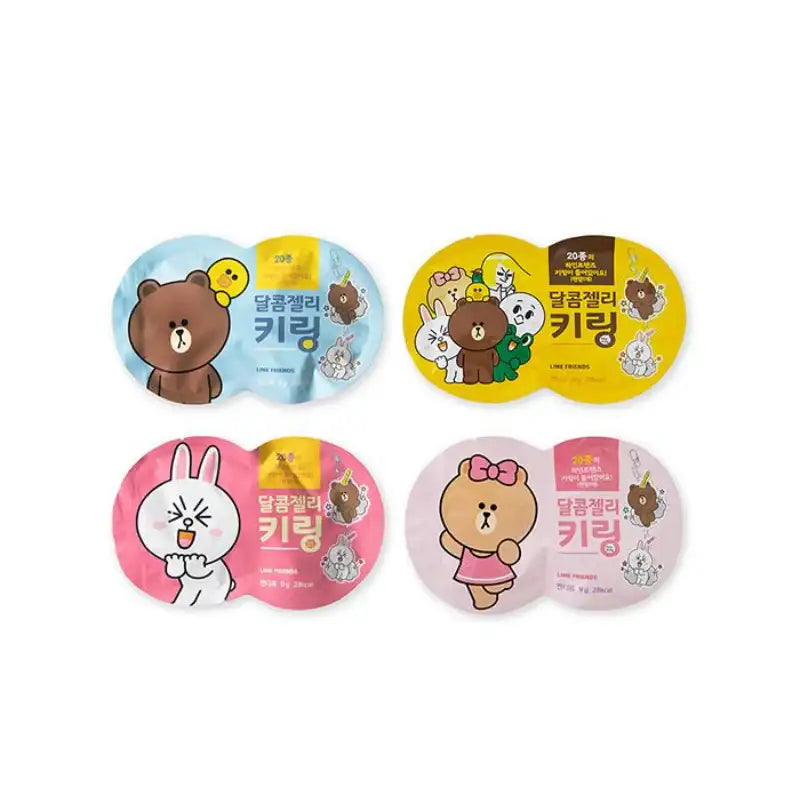 Line Friends - Keyring With Sweet Jelly - Random - Line Friends - Keyrings - Harumio