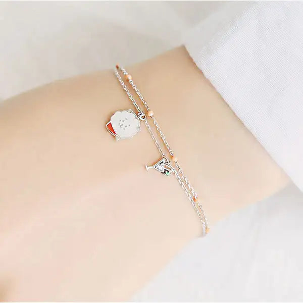 BT21 x OST - Silver Bracelet Ver. 2 - RJ - BT21 - Bracelets - Harumio