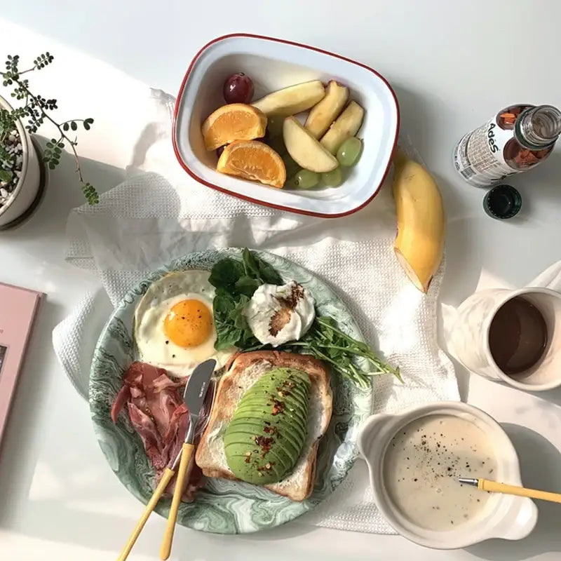 Like A Cafe - Enamel Oval Bowl - Like A Cafe - Home & Living - Harumio