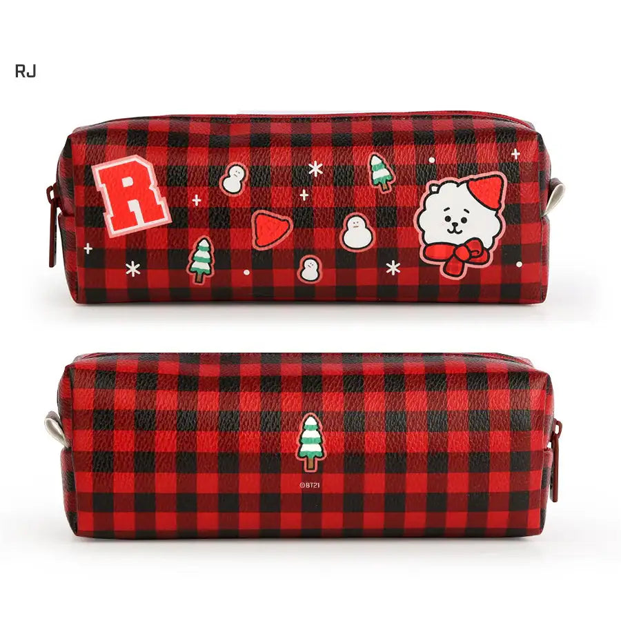 BT21 x Monopoly - Checkered C-Pocket Pencil Case - Monopoly - Accessories - Harumio