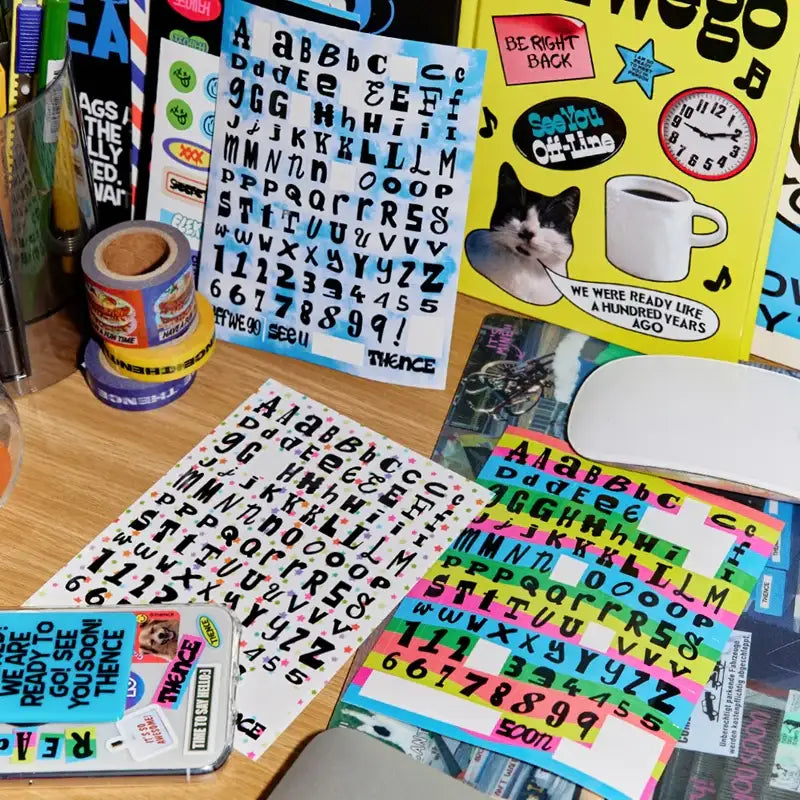 THENCE - Letter Sticker Set Ver.7 - THENCE - Stickers - Harumio