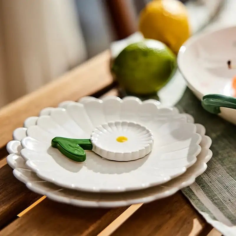 Korean Picnic Day - Daisy-Shaped Cutlery Holder - Modern House - Kitchenware - Harumio