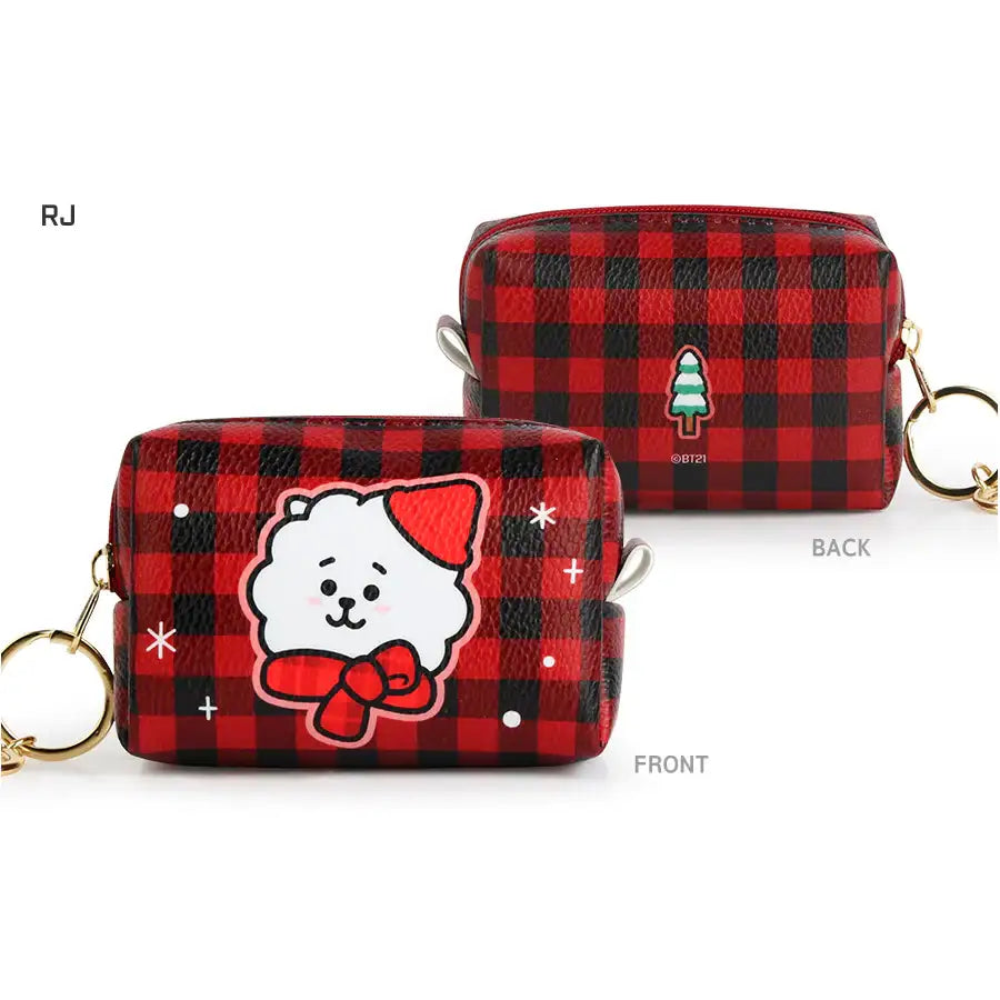 BT21 x Monopoly - Checkered Small Pouch - Monopoly - Accessories - Harumio