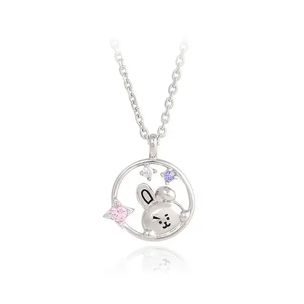 BT21 x OST - Silver Necklace Ver. 2 - Cooky - BT21 - Necklace - Harumio