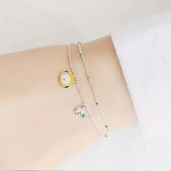 BT21 x OST - Silver Bracelet Ver. 2 - Chimmy - BT21 - Bracelets - Harumio