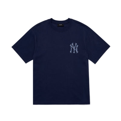 MLB x aespa - Paisley Megalogo Short Sleeve T-shirt New York Yankees