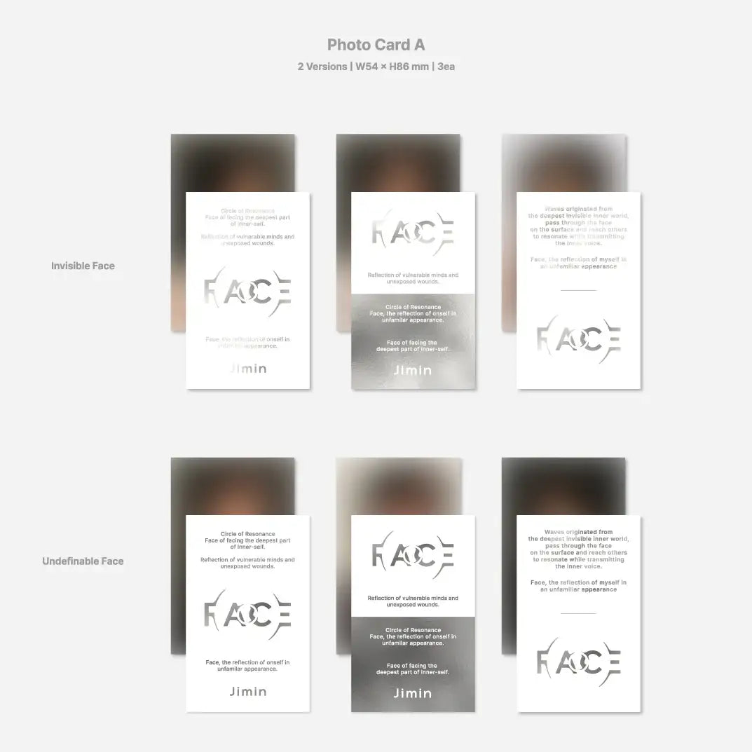 Jimin (BTS) - Face : 1st Album (Weverse Album + Photobook Versions) - Jimin (BTS) - Album - Harumio
