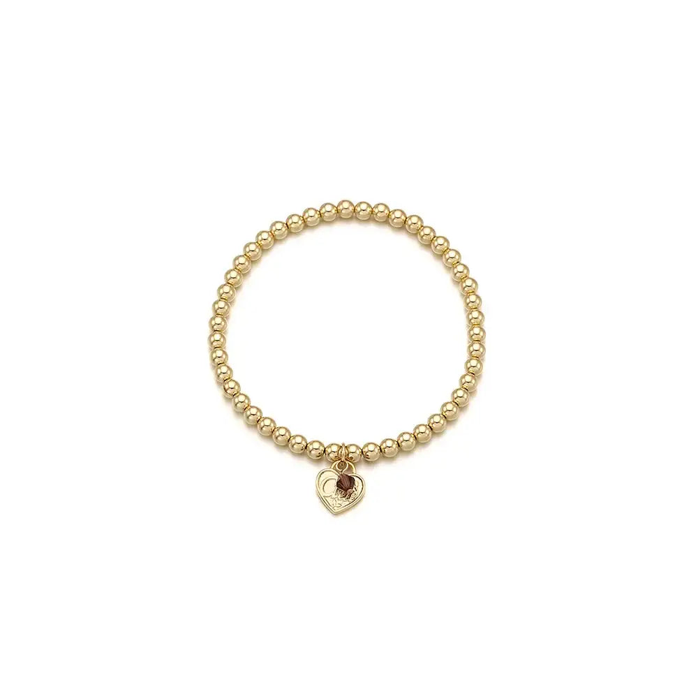 CLUE - 14K Gold Filled Eternal Amethyst Stone Heart Bracelet - CLUE - Jewelry - Harumio