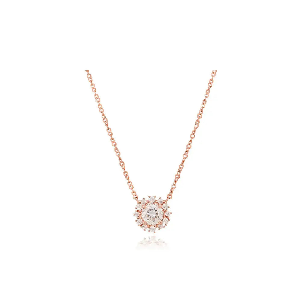 CLUE - Blue Bright Diamond Silver Necklace - CLUE - Jewelry - Harumio