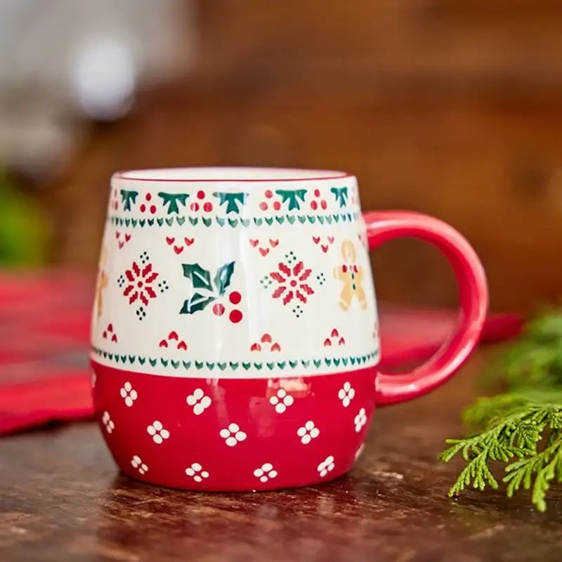 Korean Christmas Village - Large Mug - Modern House - Mugs - Harumio