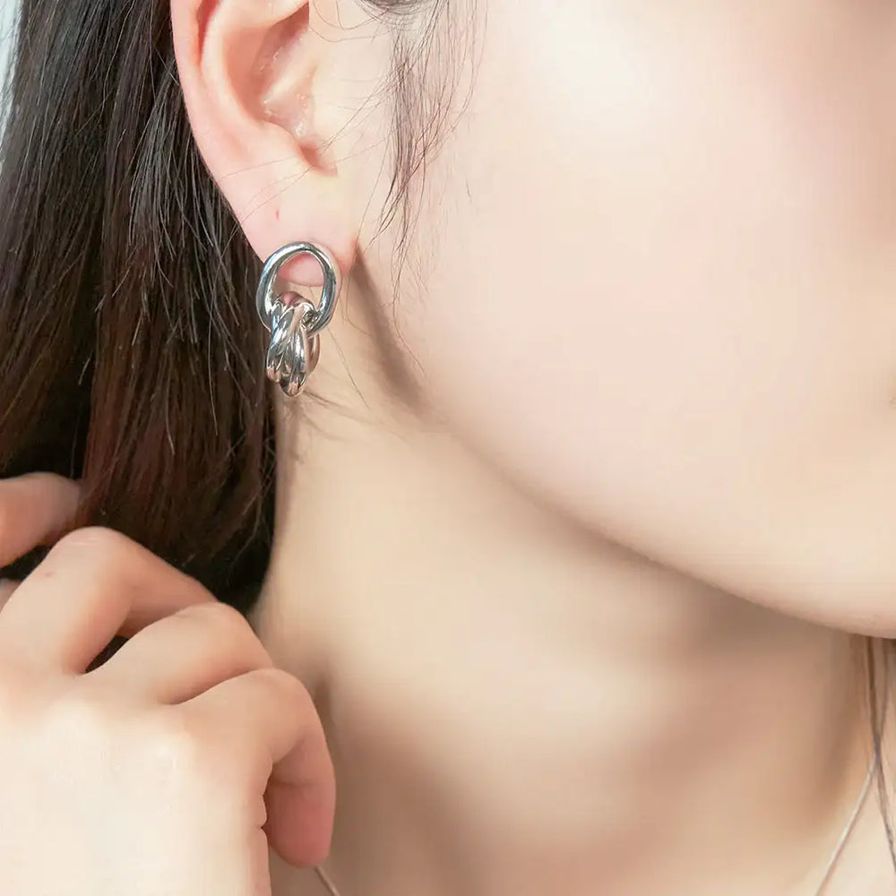 OST - Layered Volume Ring Earring - OST - Jewelry - Harumio