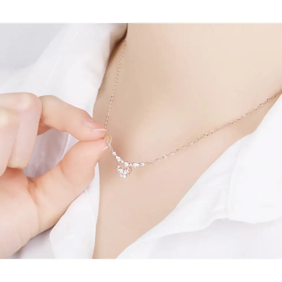 CLUE - Spring Rustling Butterfly Silver Necklace - CLUE - Jewelry - Harumio