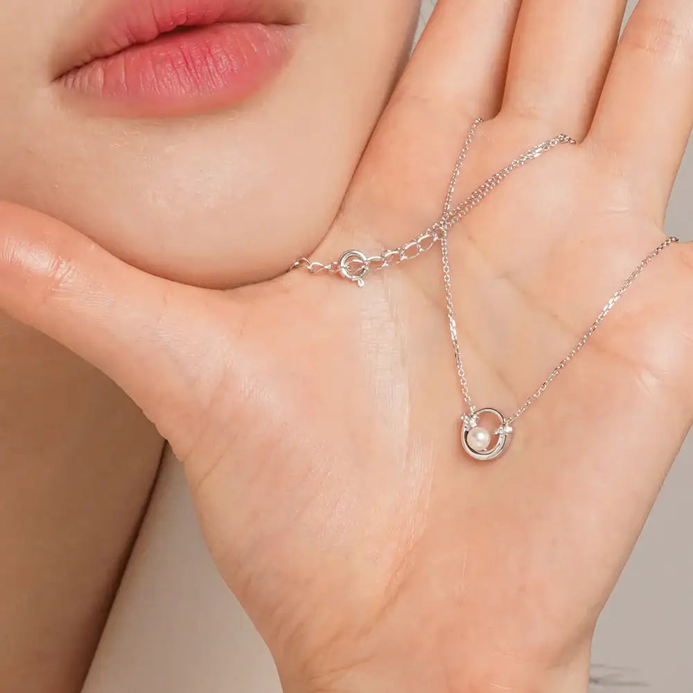 OST - Lucky Rock Horseshoe Pearl Necklace - OST - Jewelry - Harumio