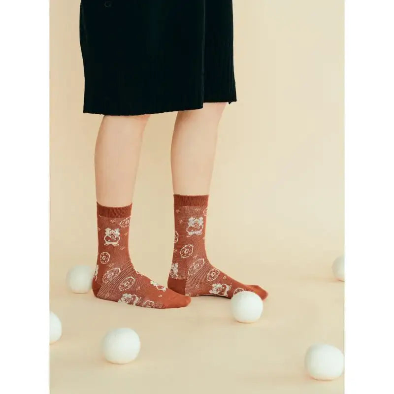 Dinotaeng - Papa Quokka Nordic Socks - Dinotaeng - Socks - Harumio