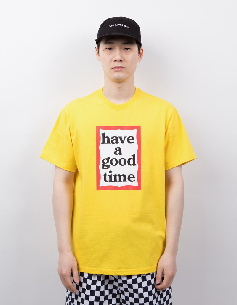 have a good time - Frame Short Sleeve T-shirt - Lemon