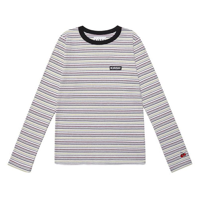 Kirsh - Long Sleeve Stripe T-Shirt - Pastel