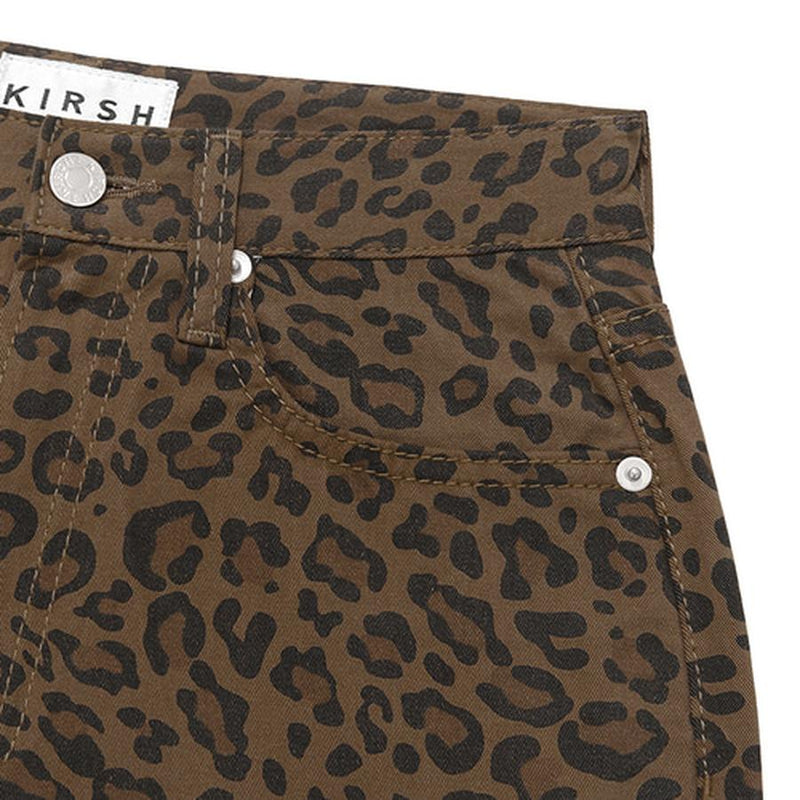 Kirsh - Short Fitted Skirt - Leopard