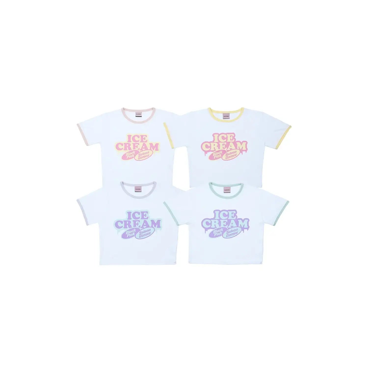 BlackPink - Ice Cream Cropped T-Shirt - BlackPink - Accessories - Harumio