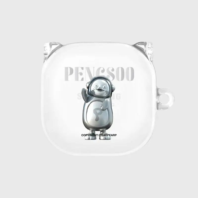 Earpearp x Pengsoo - Steel Pengsoo Buds Clear Hard Case - Earpearp x Pengsoo - Buds Case - Harumio