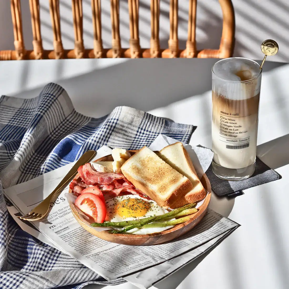 August8th - French Check Linen Kitchen Cloth - August8th - Accessories - Harumio