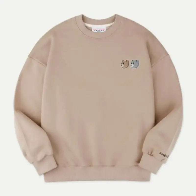 Bellygom x Ambler - Twin Bellygom Unisex Overfit Sweatshirt - Bellygom x Ambler - Sweatshirt - Harumio