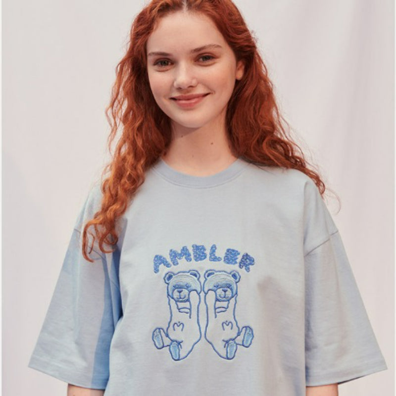 Ambler - Cloud Bear Unisex Overfit T-shirt