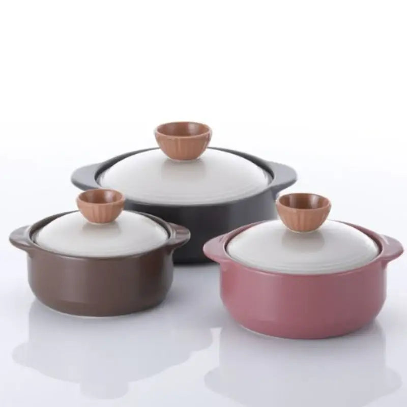 Neoflam - Valley Rose Hot Pot Set Of 3 - Neoflam - Hot Pot - Harumio