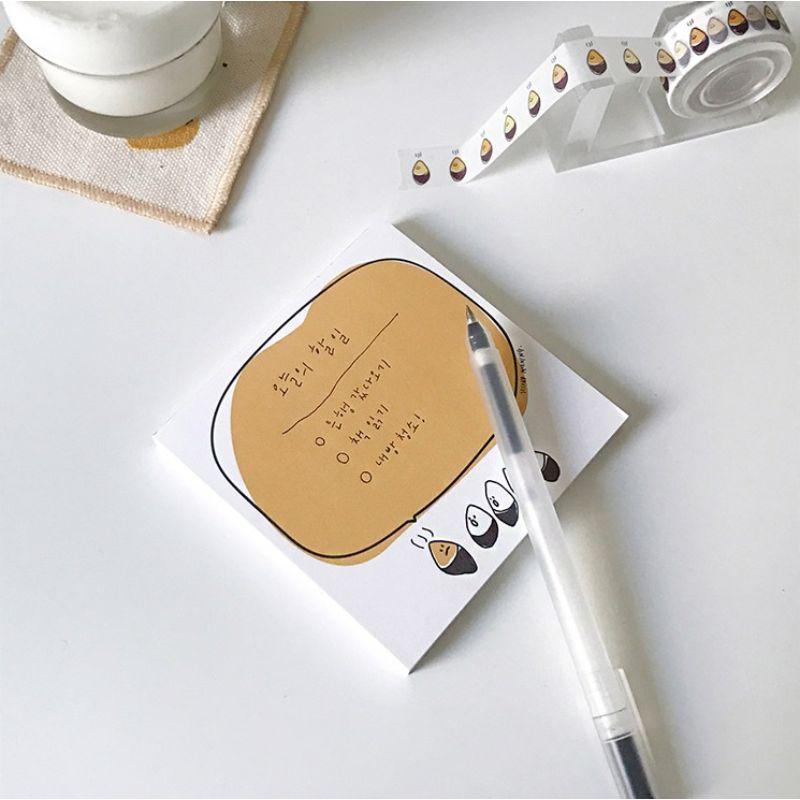 Second Morning - Rice Cake Memo Paper