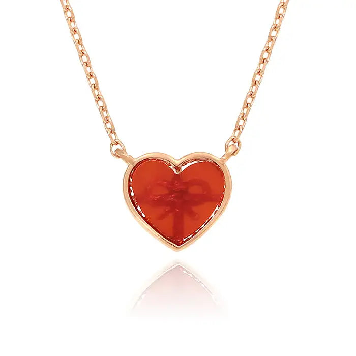 OST - Red Heart Gift Rose Gold Necklace - OST - Jewelry - Harumio