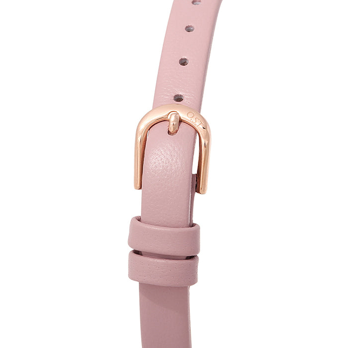 OST - Love Key Pink Leather Watch