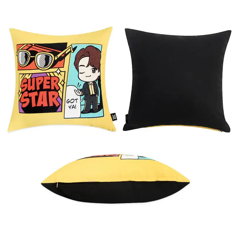 NARA HOME DECO x BT21- TinyTAN Butter Square Cushion Cover - NARA HOME DECO - Home & Living - Harumio