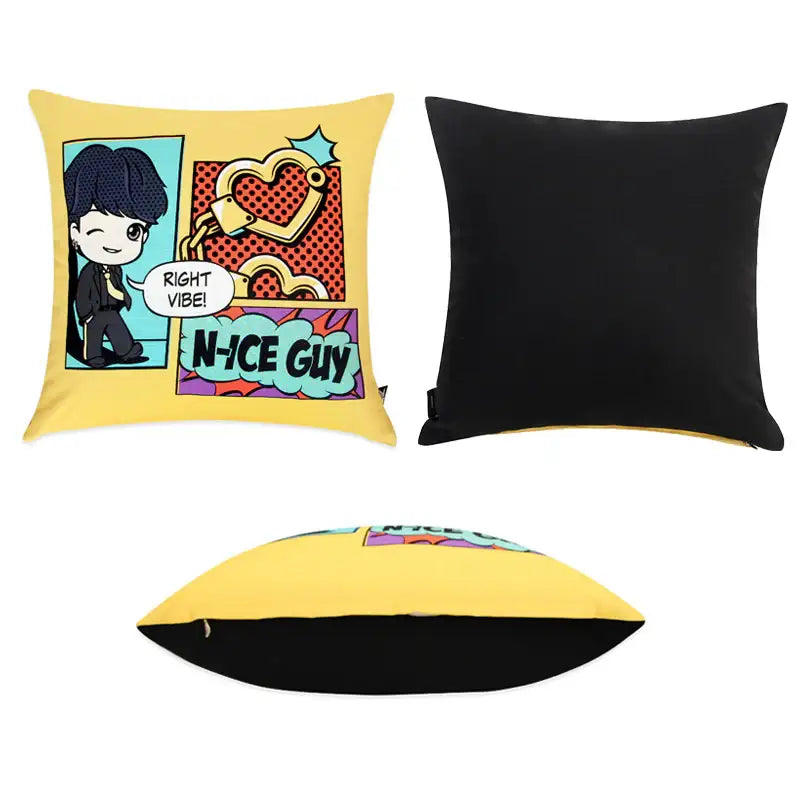 NARA HOME DECO x BT21- TinyTAN Butter Square Cushion Cover - NARA HOME DECO - Home & Living - Harumio