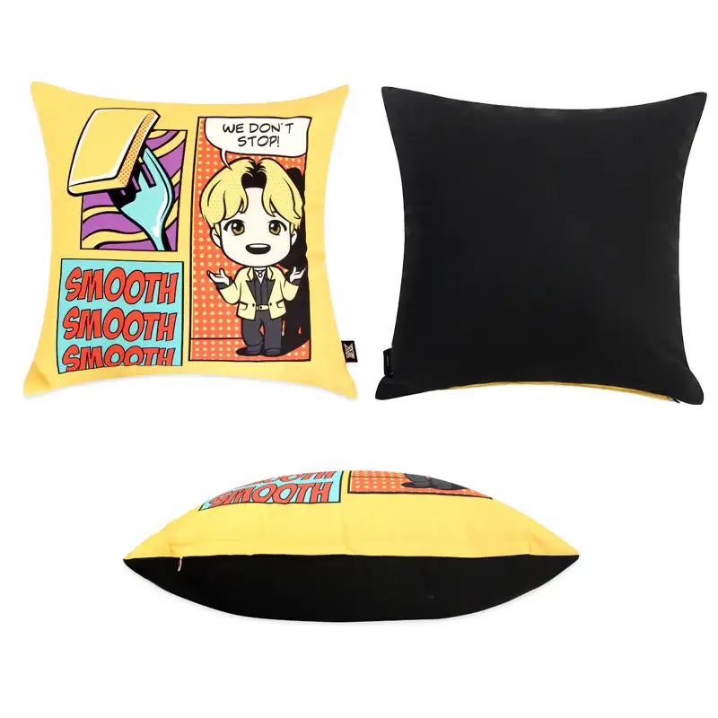 NARA HOME DECO x BT21- TinyTAN Butter Square Cushion Cover - NARA HOME DECO - Home & Living - Harumio