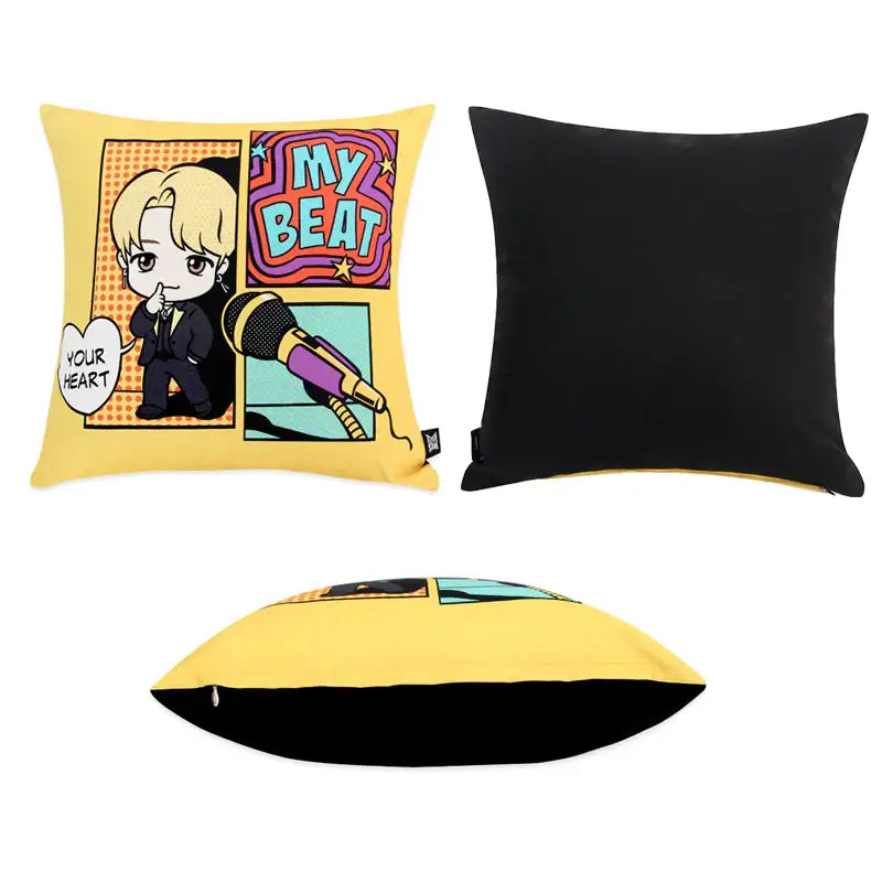 NARA HOME DECO x BT21- TinyTAN Butter Square Cushion Cover - NARA HOME DECO - Home & Living - Harumio