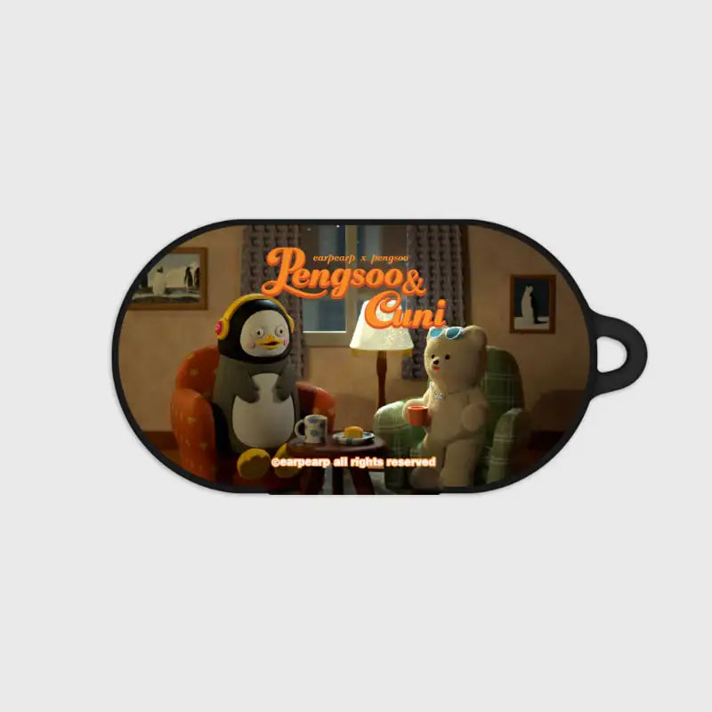 Earpearp x Pengsoo - Dinner Tea Time Buds/Buds Plus Hard Case (Brown) - Earpearp x Pengsoo - Buds Case - Harumio