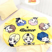 NARA HOME DECO x BT21- TinyTAN Butter Microfiber Blanket - NARA HOME DECO - Home & Living - Harumio