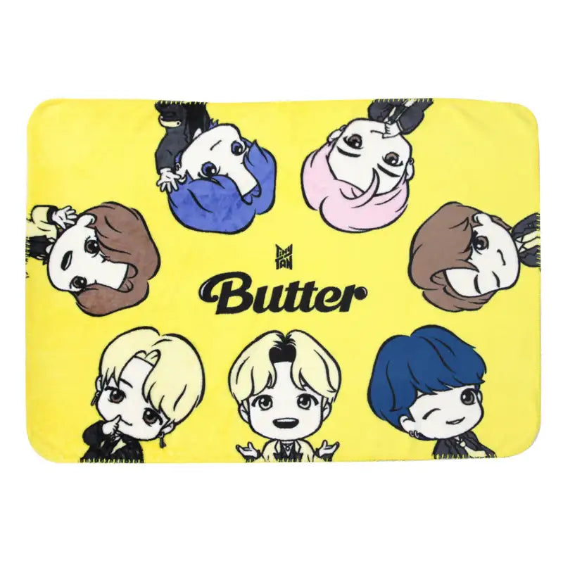 NARA HOME DECO x BT21- TinyTAN Butter Microfiber Blanket - NARA HOME DECO - Home & Living - Harumio