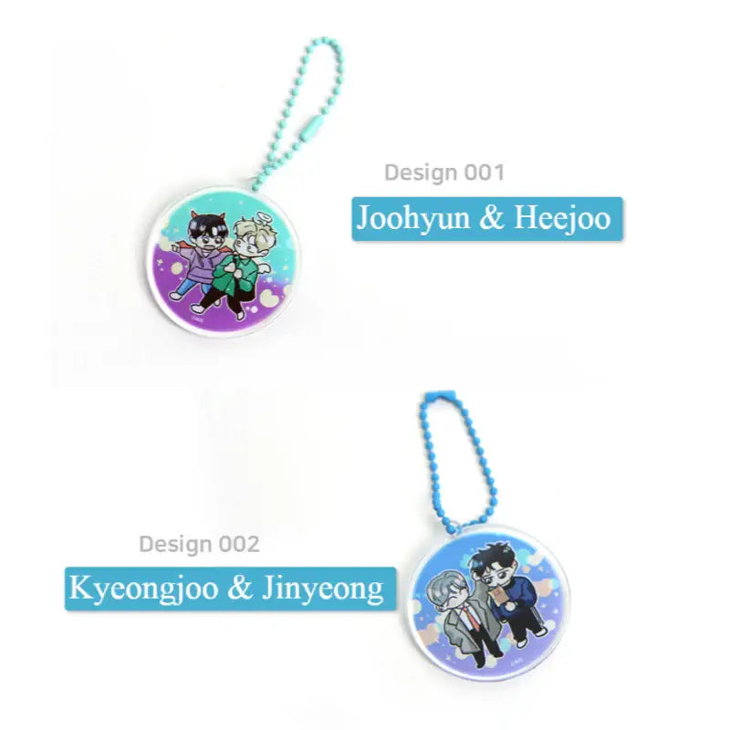 New Year's Eve Passion - Acrylic Keyring - Webtoon Shop - Keyrings - Harumio