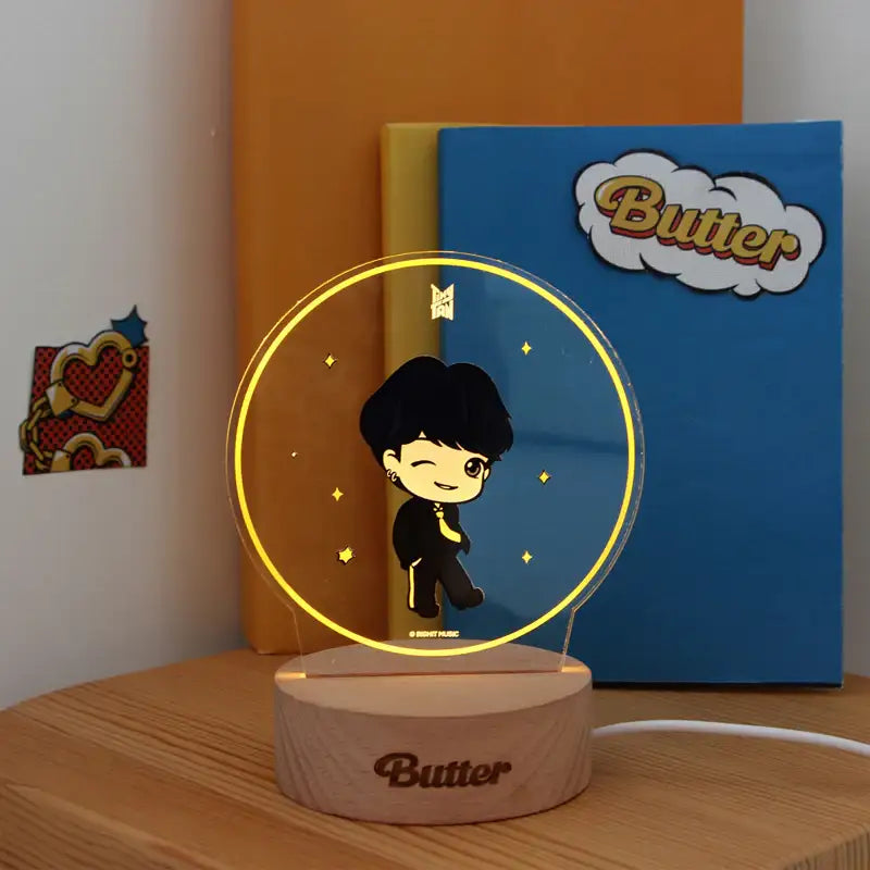 NARA HOME DECO x BT21- TinyTAN Butter Acrylic Mood Light - NARA HOME DECO - Home & Living - Harumio