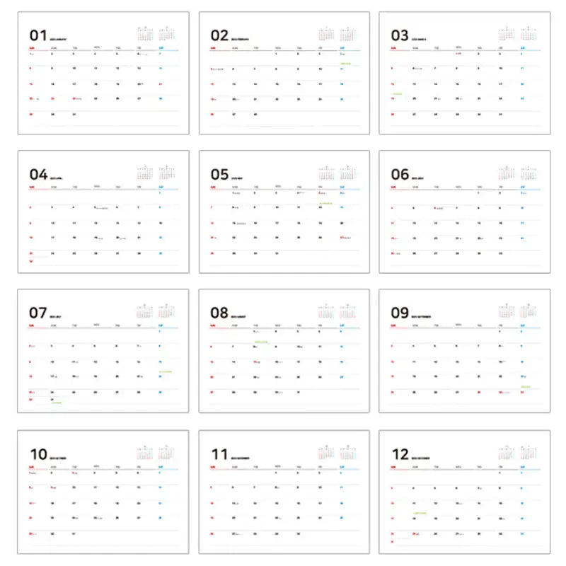 Webtoon Shop - 2023 Collaboration Calendar - Webtoon Shop - 2023 Calendars - Harumio