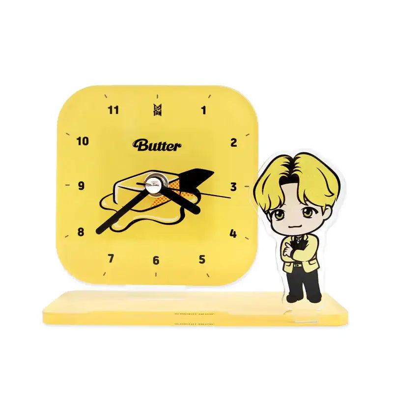 NARA HOME DECO x BT21- TinyTAN Butter Desk Clock - NARA HOME DECO - Home & Living - Harumio