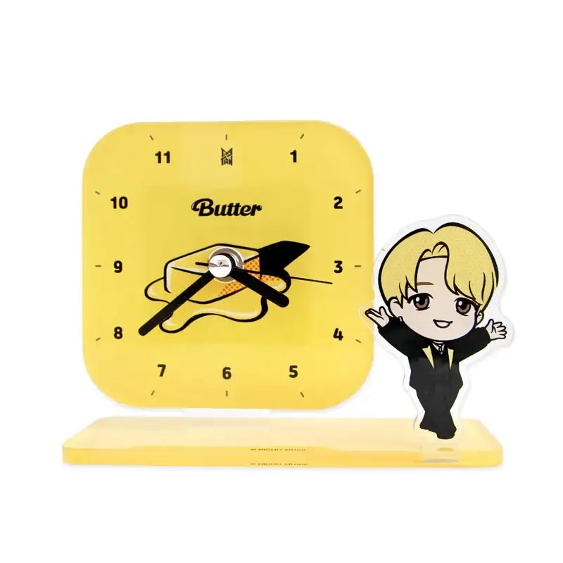NARA HOME DECO x BT21- TinyTAN Butter Desk Clock - NARA HOME DECO - Home & Living - Harumio