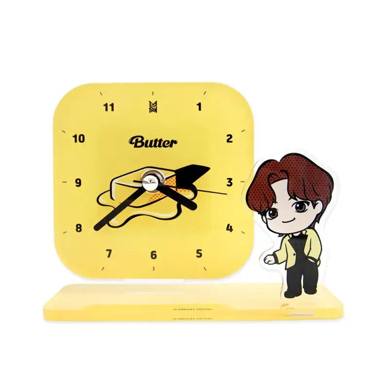 NARA HOME DECO x BT21- TinyTAN Butter Desk Clock - NARA HOME DECO - Home & Living - Harumio