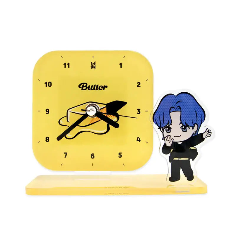 NARA HOME DECO x BT21- TinyTAN Butter Desk Clock - NARA HOME DECO - Home & Living - Harumio