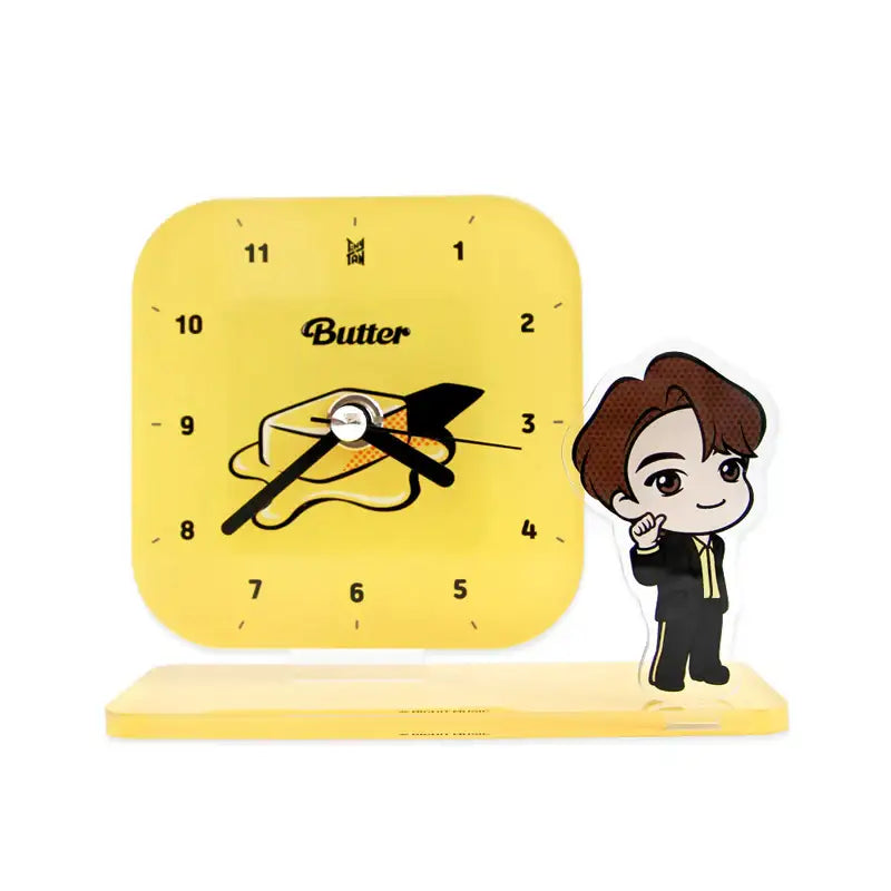 NARA HOME DECO x BT21- TinyTAN Butter Desk Clock - NARA HOME DECO - Home & Living - Harumio